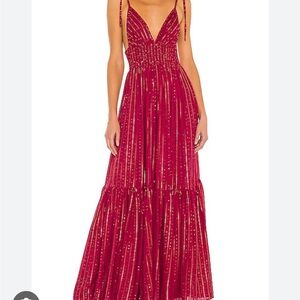 Sundress Yolanda Dress in Roma Fuchsia